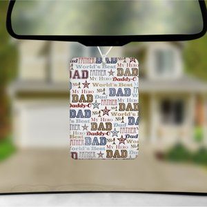 Men's Father's Day Dad Gift Mirror Custom Car Freshner